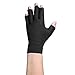 OTC Resting Splint Glove, 5 Finger Semi-Rigid Splints, Open Tips, Black, Left Hand, Small