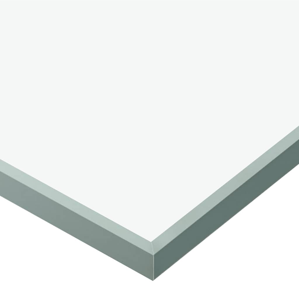 Porta scorrevole in vetro ESG e alluminio, 90 x 205 cm, argento con vetro smerigliato e strisce trasparenti, include binario in alluminio, fermaporta, guida a pavimento e pomello