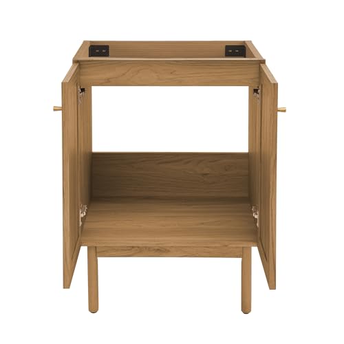 Image of Classe 24 inch Bathroom Vanity in Oak Cabinet Only Bath Sink Cabinet Sink Included