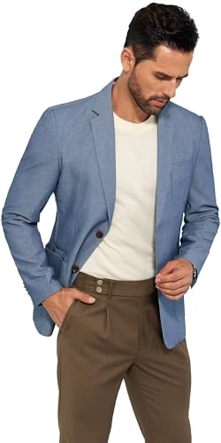 Mens Suit Jackets Blazer Slim Fit Casual Mens Sport Coats 2 Button Notched Lapel Dress Jacket for Men Prom Tuxedo Jacket4