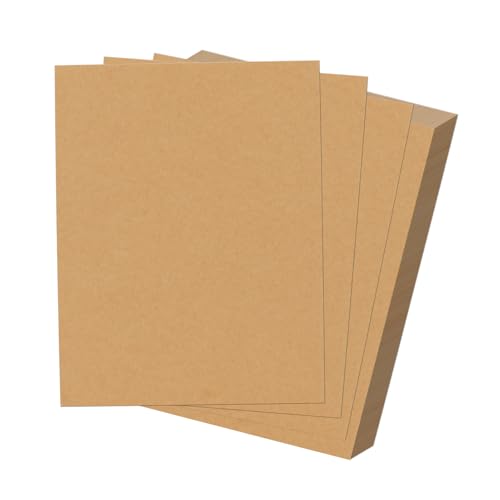HORLIMER 20 Pack 8.5x11 Chipboard Sheets 22PT Kraft Cardboard for Shipping Scrapbooking DIY Crafts