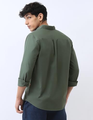 Image of Urbano Fashion Men's Cotton Full Sleeve Regular Fit Casual Solid Shirt
