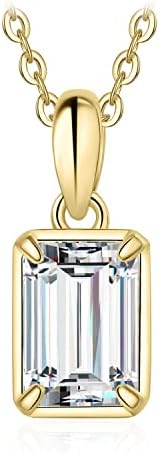 JewelryPalace 1ct Moissanite Solitaire Pendant Necklace for Women...
