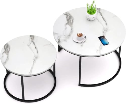 HeyHeaven Rund Couchtische Marmor