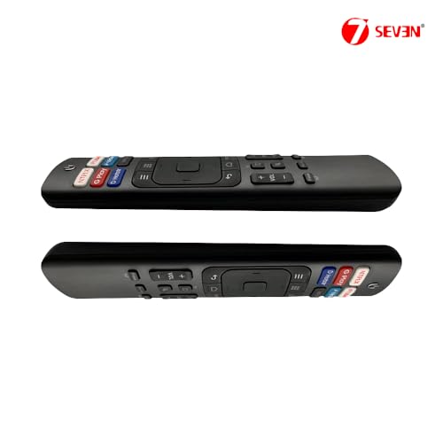 7SEVEN® Compatible with Vu Smart Tv Remote Control Suitable for PM and UT Series 4K Android LED Ultra HD UHD Television Non Voice Remote with Streaming apps - Match Key by Key for Optimal Performance 7 31W+N0ni6aL