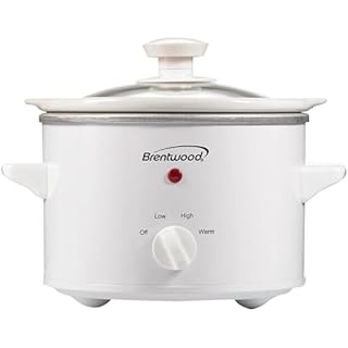 Brentwood SC-115W Slow Cooker,1.5 Quart,White