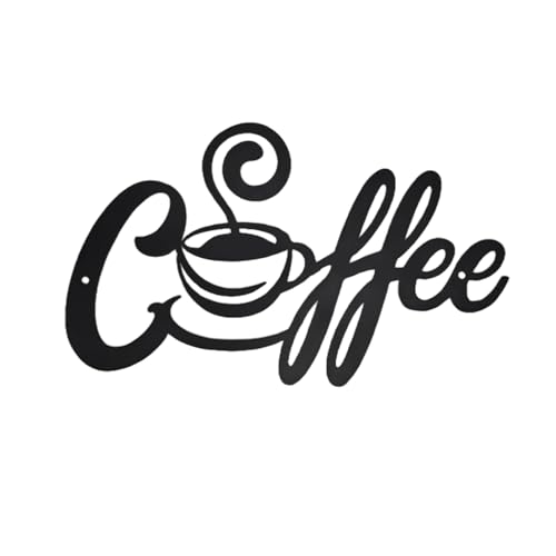 AIM & GGKK Metal Coffee Bar Sign – Rustic Coffee Wall Decor for Kitchen,Vintage Sign Art for Home Café Station,Farmhouse Art Decoration