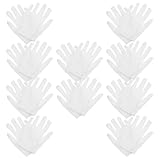GETAJGHSD Baumwollhandschuhe Weiß 10 Paar Weiche Stretchhandschuhe für...