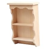 SOPOTUTU Mensola Miniatura in Legno Resistente Multifunzionale per Casa delle Bambole 1:12 Decorazione per Camera Ragazzo Ragazza Mobili in Miniatura