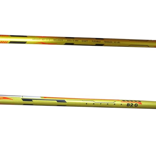 Image of Exergy Katana Badminton Racquet Full Graphite, Lightweight, 32 LBS Tension with Cover