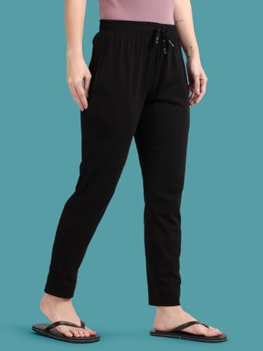 Image of TWIN BIRDS Women Cotton Textured Night Pant | Pyjama Loungewear Sleepwear