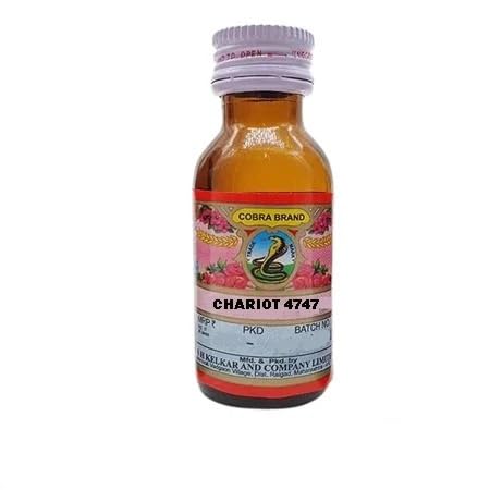 COBRA BRAND*ATTAR-CHARIOT 4747 *Perfume/Natural High QualityReal And Long Lasting Attar, 0% Alcohol Attar For Man 25ML 1PACK H.M.HERBAL WORLD