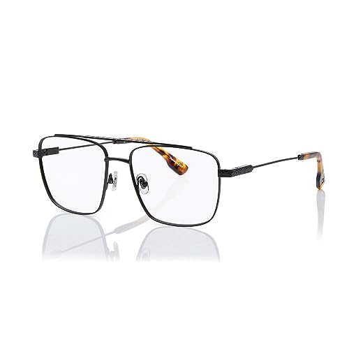 Image of Shisen Fox KAEN Versatile Vintage Aviator Frames for eyeglasses | Stylish eyewear Crafted from stainless steel | 57 WIDE Unisex Spectacle Eye frame with Antiallergic coating & Demo lenses