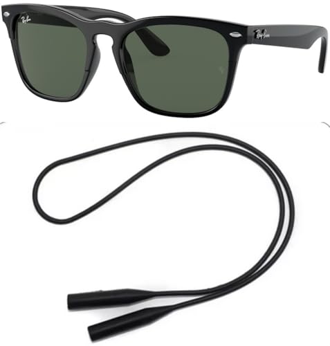 Ray-Ban RB4487 Sunglasses Bundle: RB 4487 STEVE 662971 Steve Black Dark Green and Universal Anti-slip Silicone Leash2