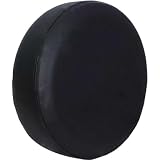 Copriruota Impermeabile Copertone Copertura Ruota Custodia in Similpelle PVC Impermeabile E Lavabile Superficie Liscia con Trama Definita, Nero, 31-33 Pollici Diametro 79-83 Cm