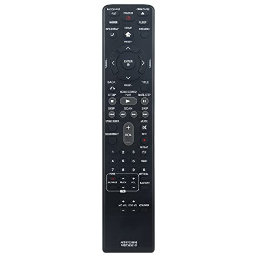 Allimity AKB37026858 AKB73636101 Replacement Remote fit for LG DVD Home Theater System DH6520T HT805SH HT904PA HB906SBPD LHT854 HT805TQ HT806TH DH7520T DH7530T DH7530TW HT906TA LHD756 HT936TAW 6 31W+Uy0IQGL