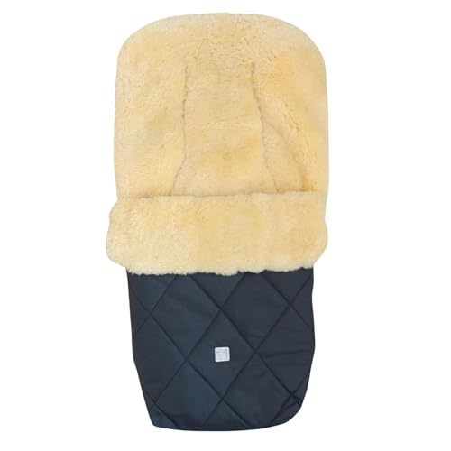 Kaiser Coosy Lammfell Kinderwagen Fußsack, 85 x 45 cm, Universal Passform (anthracite)