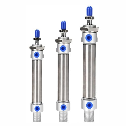 Cilindro de acero inoxidable MA16 con carrera variable para sistemas neumáticos compactos 7