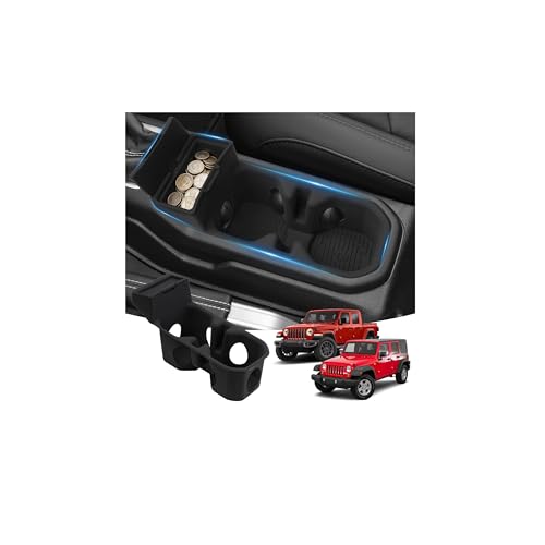 Portavasos de silicona compatible con Jeep Wrangler JL JLU 2018-2025 miniatura 1
