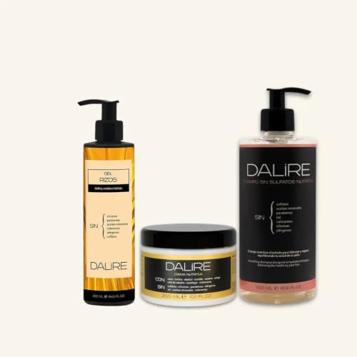 Pack de ahorro MÉTODO CURLY DALIRE. Inluye Champú, Mascarilla, Gel de Rizos