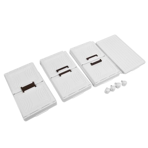 Boîte de rangement empilable pliable avec couvercles sur roulettes