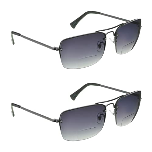 proSPORT Gradient Bifocal Sunglasses for Men Women Aviator Tinted Readers