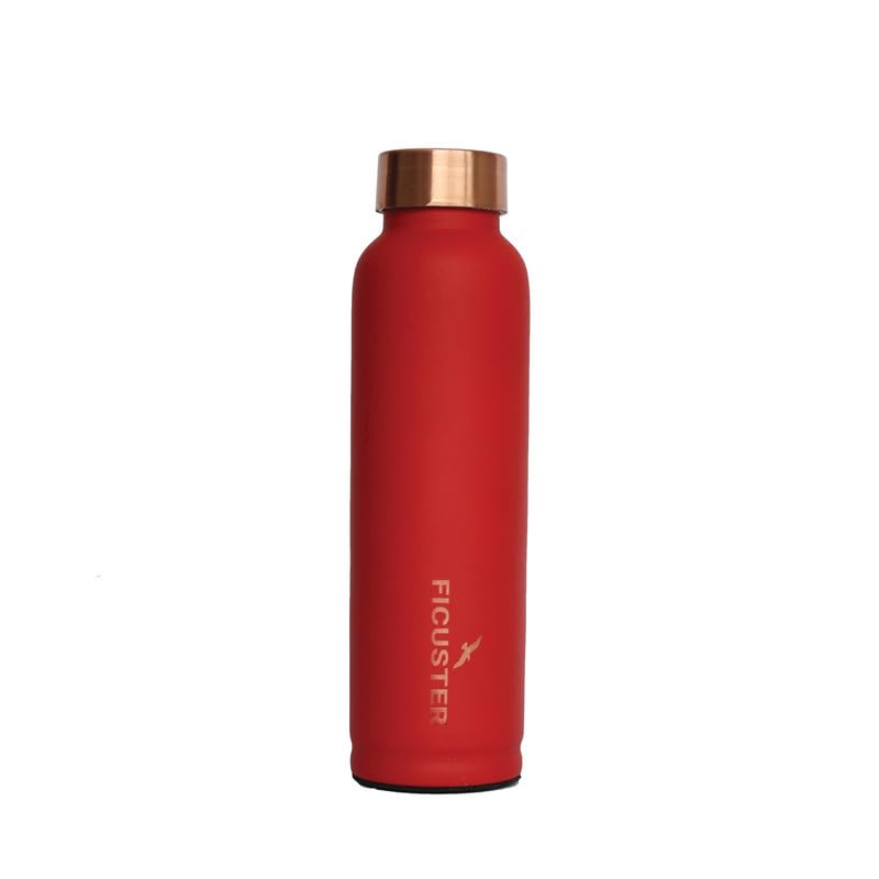 Ficuster Pure Copper Red Solid Bottle-CWB016R