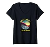 Photo Gallery donna retro vintage pismo beach abbigliamento - pismo beach souvenir maglietta con collo a v Photo Gallery donna retro vintage pismo beach abbigliamento - pismo beach souvenir maglietta con collo a v