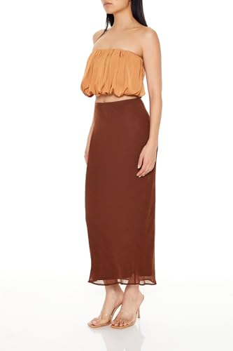 Forever 21 Women's Chiffon Midi Skirt3