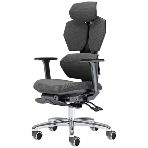 Silla Gaming con Doble Respaldo para aliviar la presión, Estilo Racing, Soporte Lumbar Ajustable, Silla para Videojuegos con reposacabezas, Respaldo Alto reclinable, giratoria, para Oficina