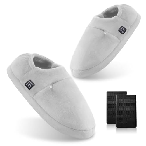 【コードなし 3秒で温度感知】電気スリッパ フットウォーマー...