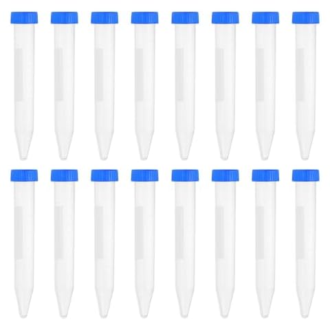PATIKIL 15ML Plastic Centrifuge Tubes with Caps Cover