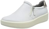 Material interior: sintético Clarks Layton Step, Zapatillas Mujer, White Lea W Snake Syn Interes, 37 EU