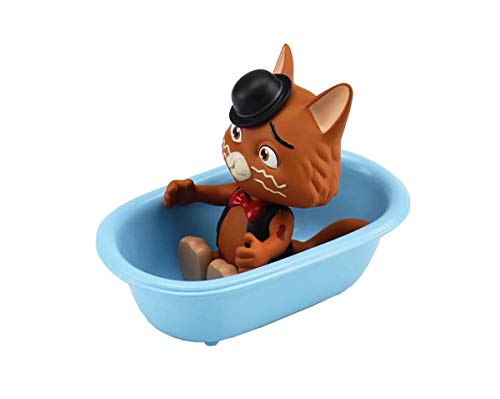 Figura giocattolo Stink con vasca da bagno in design alla moda dei gatti della serie animata 44 Cats