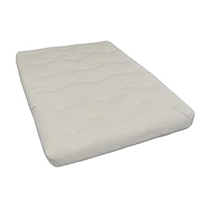 Farmhouse Fresh Natural Futon Mattress - 60" X 80" Size, 9" Medium Firm Construction with Cotton, Foam, and Convoluted Foam, Natural Colored Fabric, Spot Clean Only Farmhouse Fresh Natural Futon Mattress 60 X 80 Size 9 Medium Firm Construction with Cotton Foam and Convoluted Foam Natural Colored Fabric Spot Clean Only