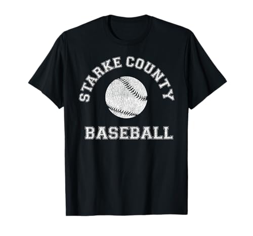 Starke County Baseball Distressed Retro Classic T-Shirt