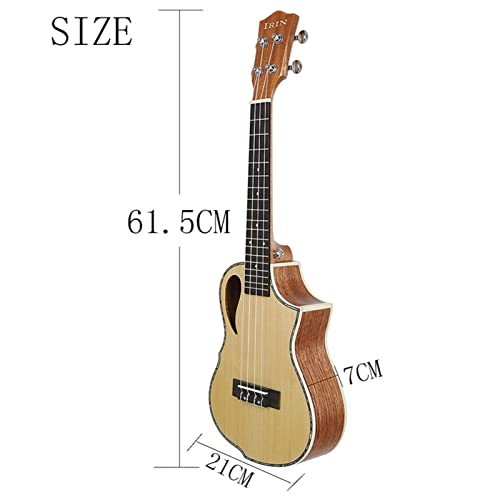 Ukulele Concert Ukulele 23 inch Spruce Wood 18 Fret Acoustic Guitar Ukelele Mahogany Fingerboard Neck 4 String Guitar - Les Beatles, Paul McCartney, John Lennon, RIngo Starr, George Harrison Ukulele Concert Ukulele 23 inch Spruce Wood 18 Fret Acoustic Guitar Ukelele Mahogany Fingerboard Neck 4 String Guitar – Image 3