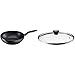 Tefal C69519 Hard Titanium Plus Wokpfanne, 28 cm, antihaftbeschichtet, Aluminium, schwarz & 280977 Glasdeckel 28 cm mit Ring
