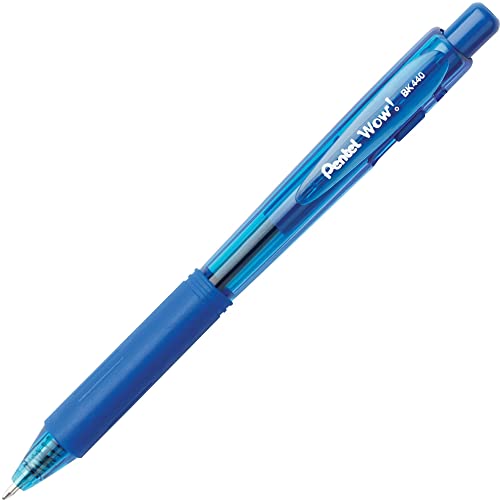 Ballpoint Pen, Blue Medium Tip, Pentel BK440-C WOW