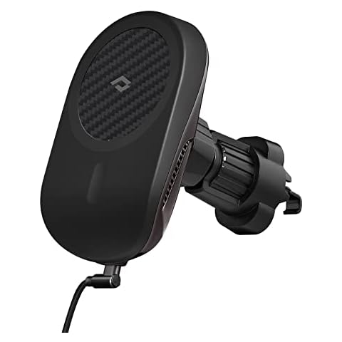 PITAKA MagSafe Phone Car Mount for iPhone 14/13/12, Magnetic Mobile Car Phone Holder for Cars, Fast Charging with Cooling Fan, 360 Rotation [MagEZ Car Mount Pro] Fits MagSafe Case for Samsung S23/S22 Cover