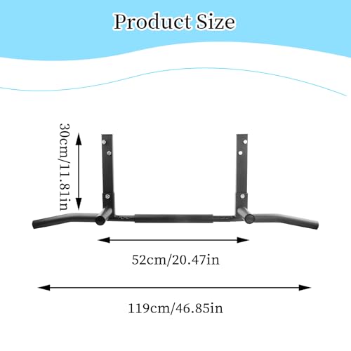 Focenat Barra de Dominadas, Barra de Tracción, Barra Dominadas Pared, Barra para Hacer Dominadas, Pull Up Bar, 93 x 51 x 18 cm - Imagen 4