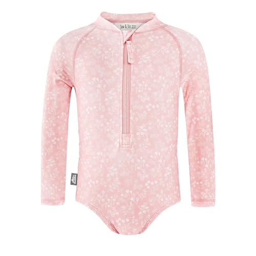 JAN & JUL Long Sleeve 1-pc Girls' UV Swim-Suit Rash Guard (Baby, Toddler, Kids)