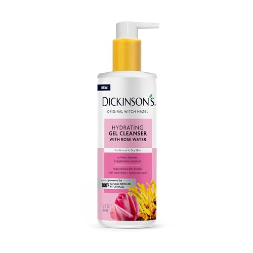 $5 coupon - Dickinson's Original Witch Hazel Rose Water Gel Facial Cleanser, 12oz