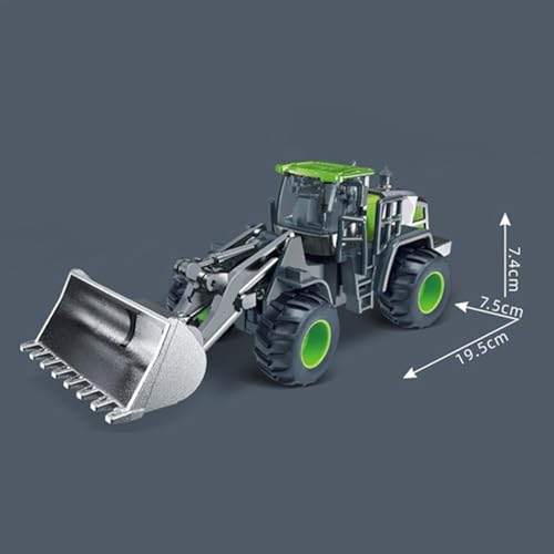 Image of Unbreakable Engineering Vehicle Inertial Excavator Truck for Kids Friction Powered Construction Bulldozer Truck Toy with Realistic Shape Models