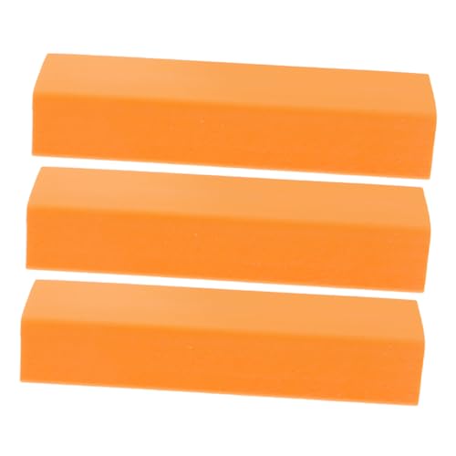Happyyami 3pcs Eraser to Remove Stains Cleansing Water Cleaner White Cleaning Scrub Dishwashing Removal Erasers Eraser Duster Dish Brush Decontamination Wipe Rubber Orange