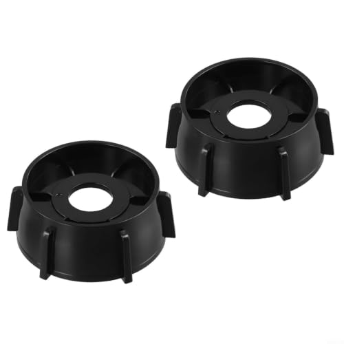 Para Oster Mixer Piezas de repuesto para tapa de cristal Tapa de cristal Junta compatible de plástico resistente Fácil montaje a prueba de fugas para smoothies salsas negro 2 unidades