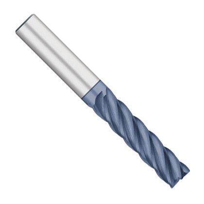 Kodiak Cutting Tools KODIAK251035 High Performance VI-Pro Variable Solid Carbide Index End Mill, USA Made, 5 Flute, Alcro-Max Coated, .030 Corner Radius, 3/8" Shank, 1-1/4" Length of Cut, 4" Overall Length