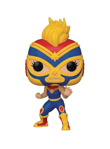 Funko Pop Marvel: Luchadores - Captain Marvel, Multicolor, Standard