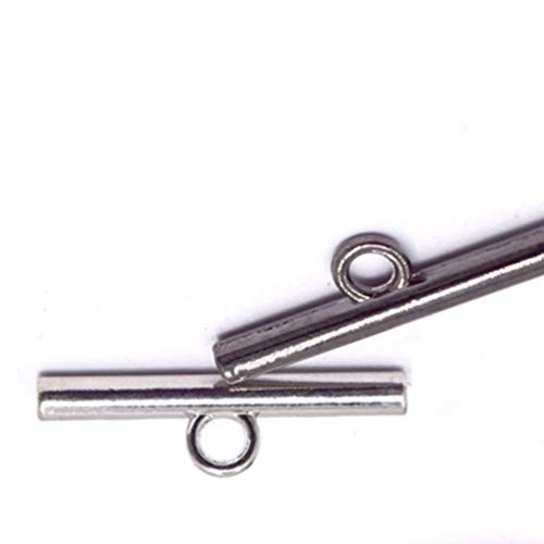 EXCEART 50 Pcs T Bar Alternar Fecho Artesanato Artesanato JÃ³ias Fechos para Pulseira Fazendo Fecho