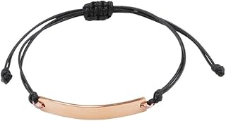 YYLUOYANG Pulsera Mujer Lote de 10 Pulseras de Tiras Curvas con dijes Ajustables de Acero Inoxidable Pulido con Espejo for Mujer. Pulseras Mujer(Rose Gold Color)
